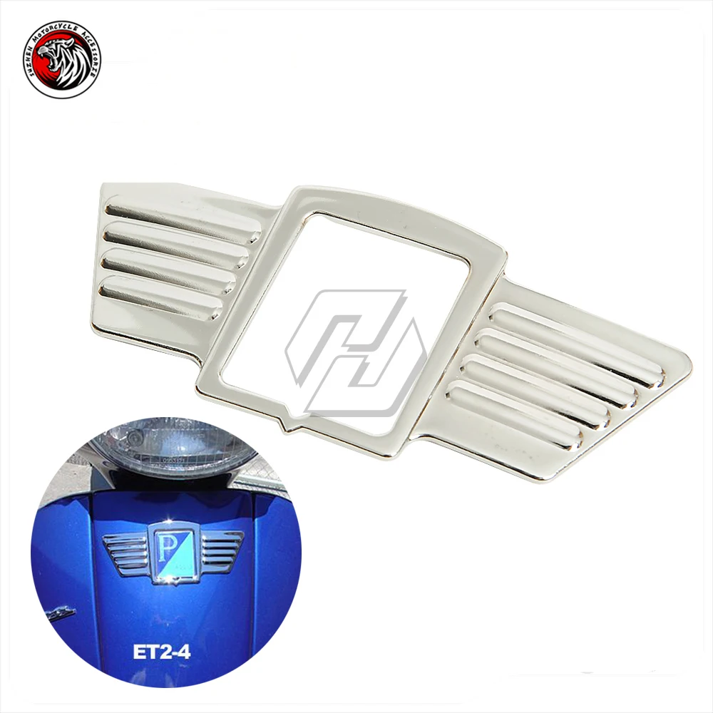 Moto Chrome Wings Logo Trim Case Per Piaggio Vespa 125 150 Gl Gs150 Gs160 Ss180
