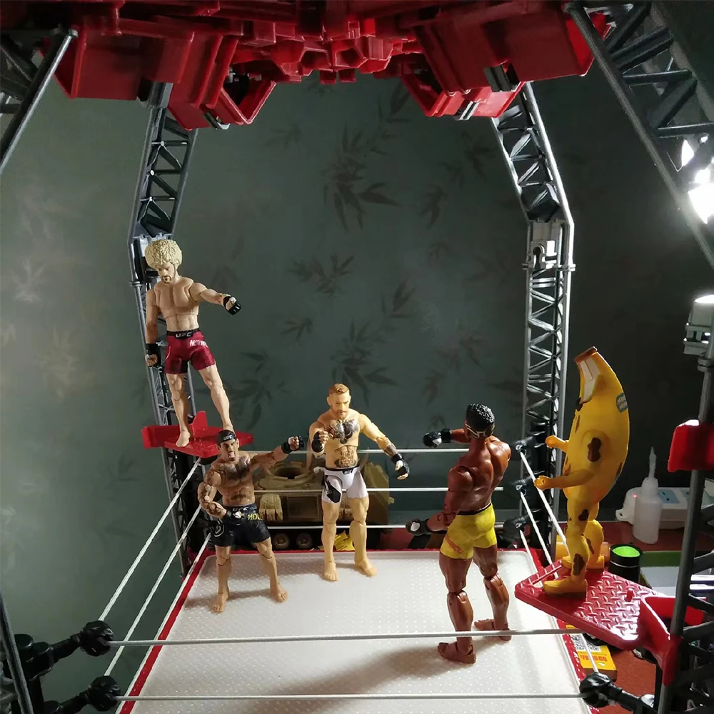 Wwe Ring For Action Figures Wrestling Toys Wwe Action Figures Elite Wrestlers Warriors Toy Ring E Accessori Realistici Divertimento