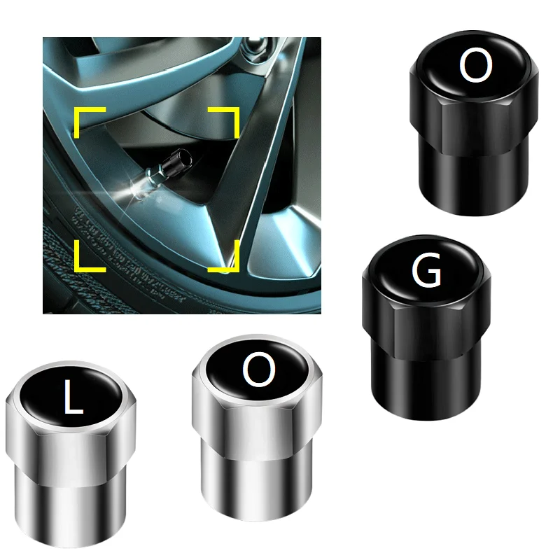 4 Pcs Car Wheel Tire Valve Cover Box Accessori Adesivi Per Mercedes Ces Cls Cla Slk Glk Gla Clk Clg Gle Glc Glb Eqc Gla Gls