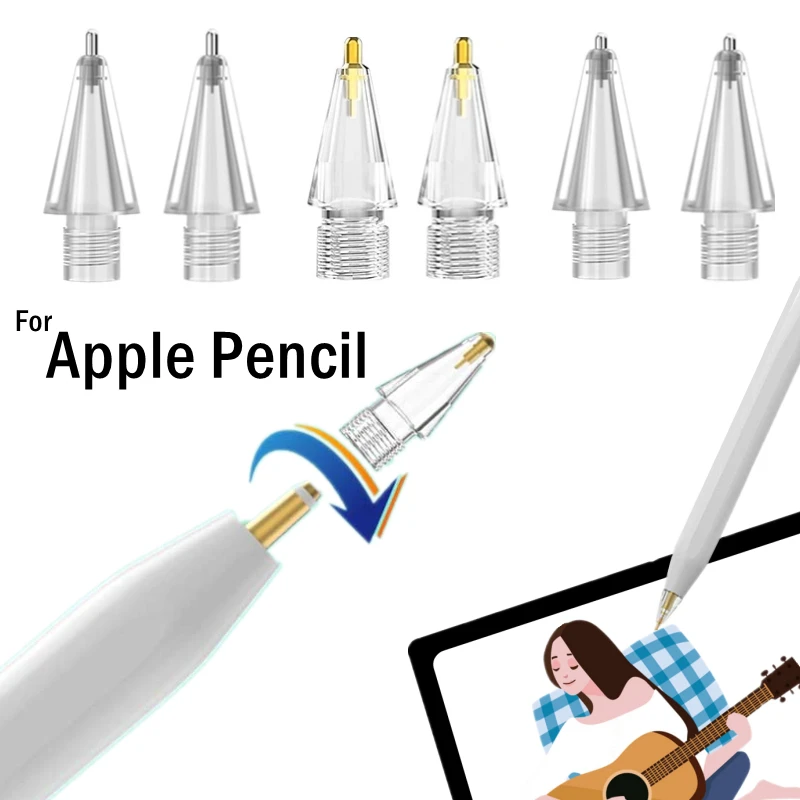 Per Apple Pencil 1 2 Punte Di Ricambio Compatibili Per Gen Ipad Pro Pencil Pennino Ipencil Per Ipad Pencil 1 /Pencil 2 St Stylus Tip