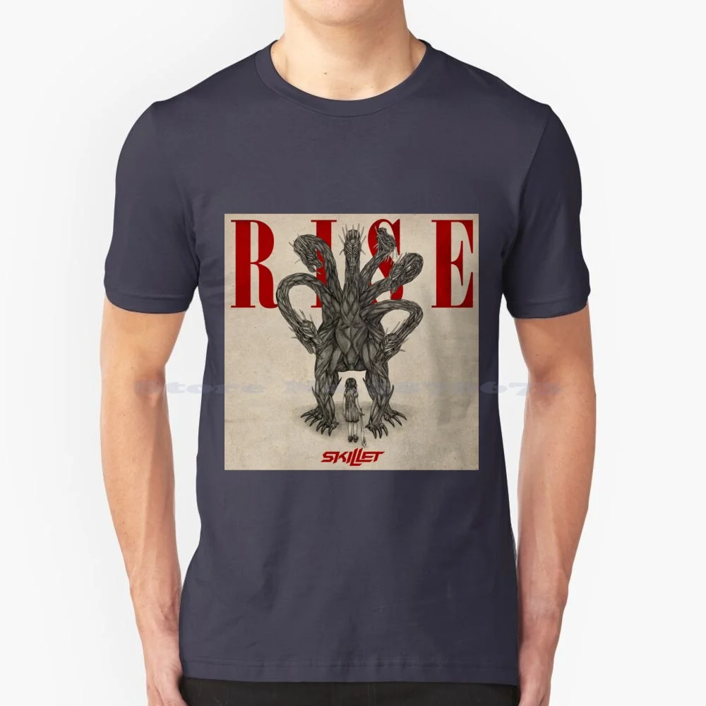 Masko Skillet Album Rise Essential T-Shirt T-Shirt 100% Cotone Tee Masko Skillet Album Rise Essential