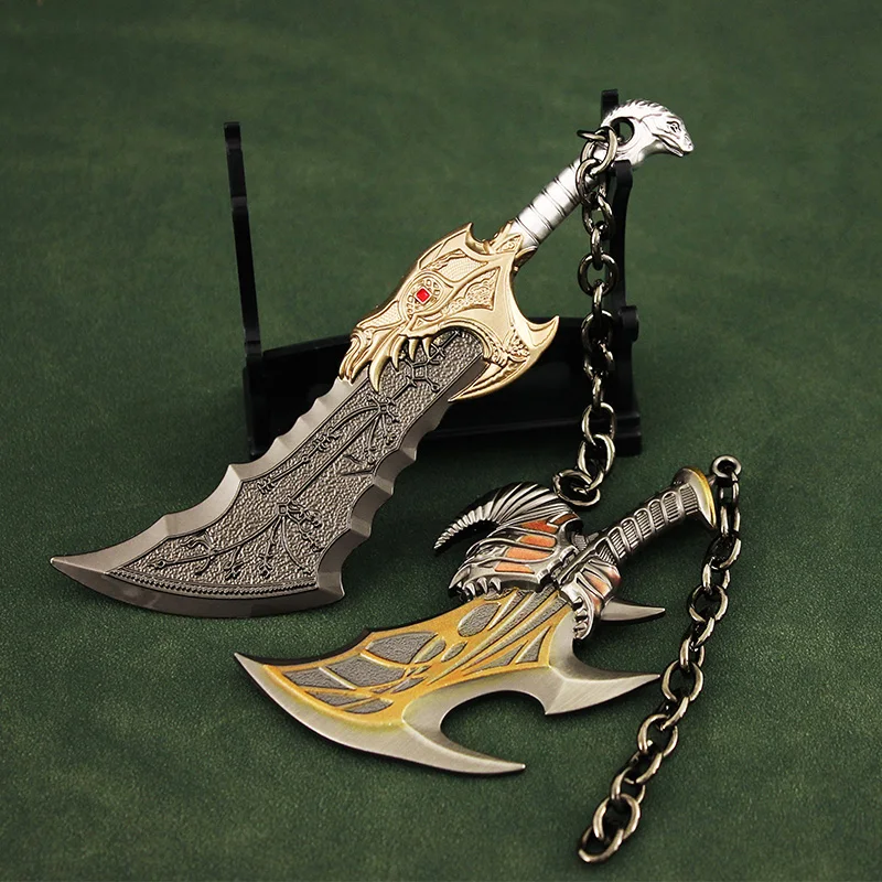 Large Size God Of War Kratos The Leviatano Axe Game Ghost Of Sparta Anime Katana Portachiavi Modello Di Arma Giocattoli Per Regalo Ragazzo