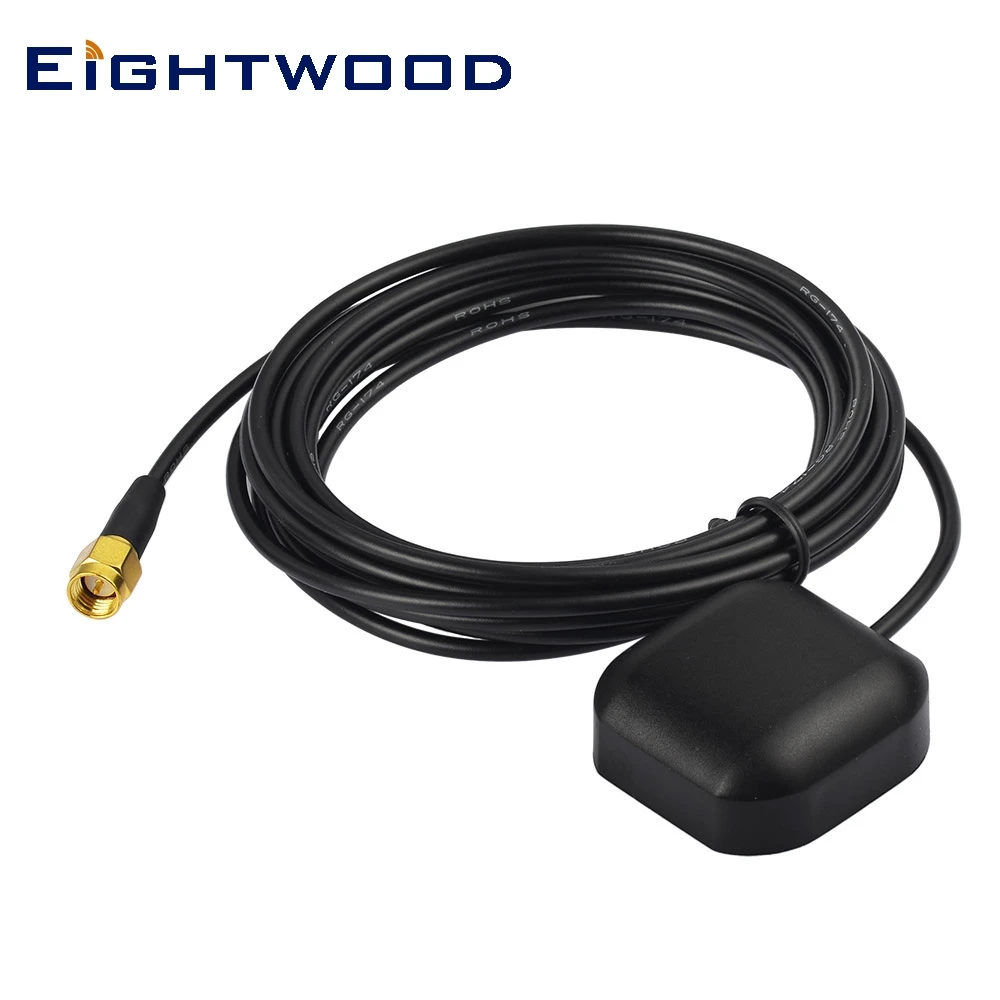 Ightwood Auto Car Gps Ricevitore Antenna Attiva Base Magnetica Sma Maschio Antenna 3M Di Estensione Per Dvd Navigation Night Vision Camera