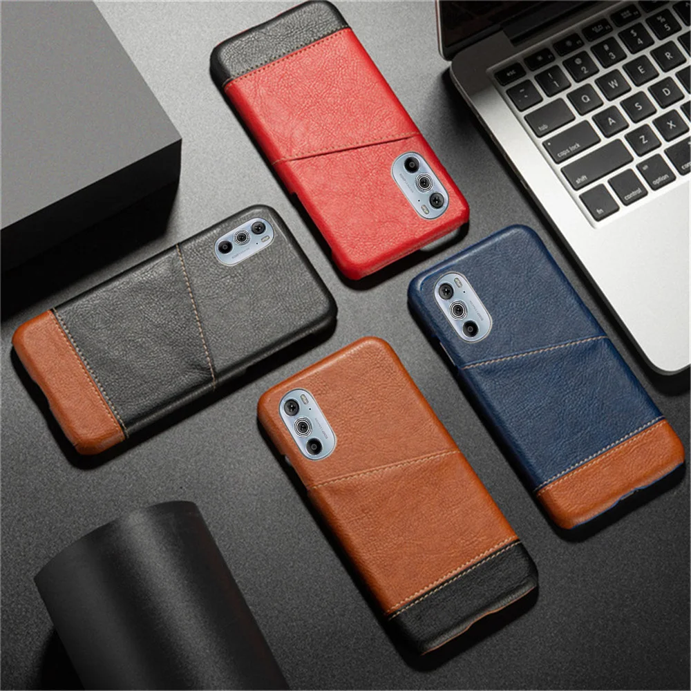 Per Motorola Edge 30 Pro X30 Motorola Edge 30 Pro Per Motorola Moto Edge 30Pro X30 S30 Custodia Mixed Splice Pu Leather Card Cover