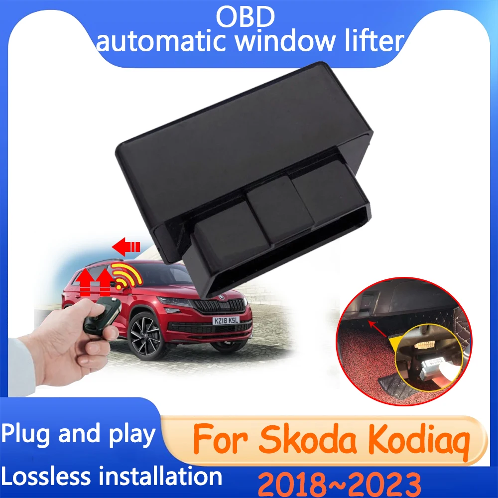 Auto Obd Alzacristalli Per Skoda Kodiaq 2019 Accessori Ns7 2018 ~ 2023 Tuning Automatic Close Auto Sunroof Modifica Del Dispositivo