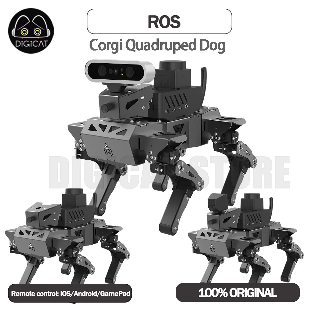 Ros Corgi Quadrupede Dog Intelligent Programmation Robot Ai Visual Education Wifi Telecomando Wireless Di Ios Android Gamepad