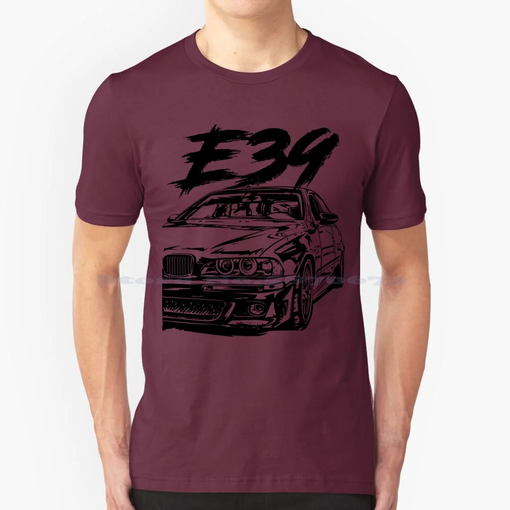 E39 "Dirty Style" T Shirt 100% Cotone Tee E39 Appassionato E39 Lover E39 Tuning Motore Bavarese Funziona Bimmer E39 Bimmer