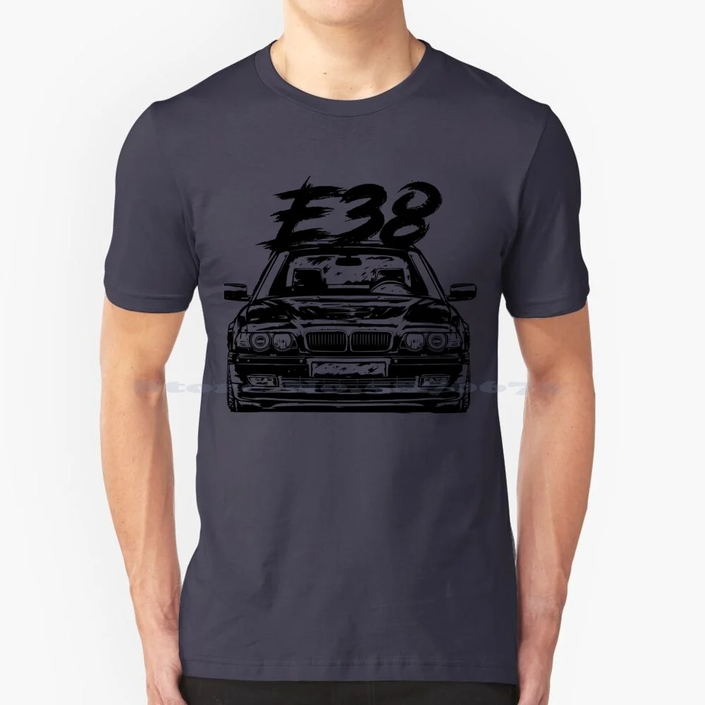 E38 "Dirty Style & Quot ; T Shirt 100% Cotone Tee E38 Appassionato E38 Lover E38 Tuning Motore Bavarese Funziona M7 Bimer