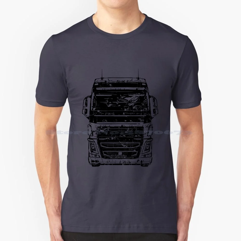 Fh Ols T Shirt 100% Cotone Tee Fh Appassionato Fh Lover Fh Tuning Appassionato Amante Tuning Retro Vintage Trucks Trucker
