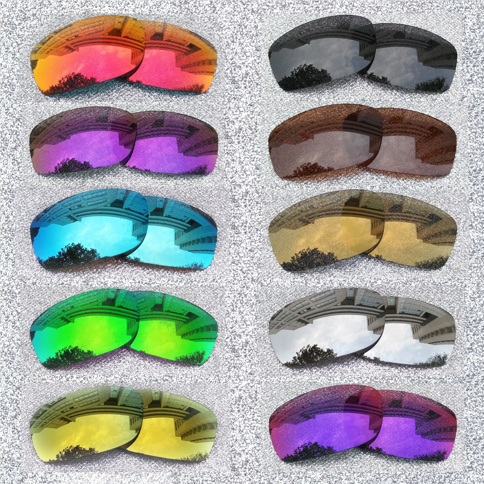 Lenti Di Ricambio Polarizzate Hdtac Per-Oakley Racing Jacket Occhiali Da Sole Jawbone Opzioni Multicolori