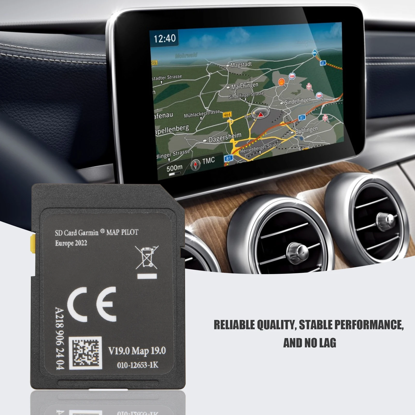 Scheda Sd Di Navigazione Gps Europa Per Mercedes-Benz Garmin Map Pilot Star1 V17 2022-2023 |