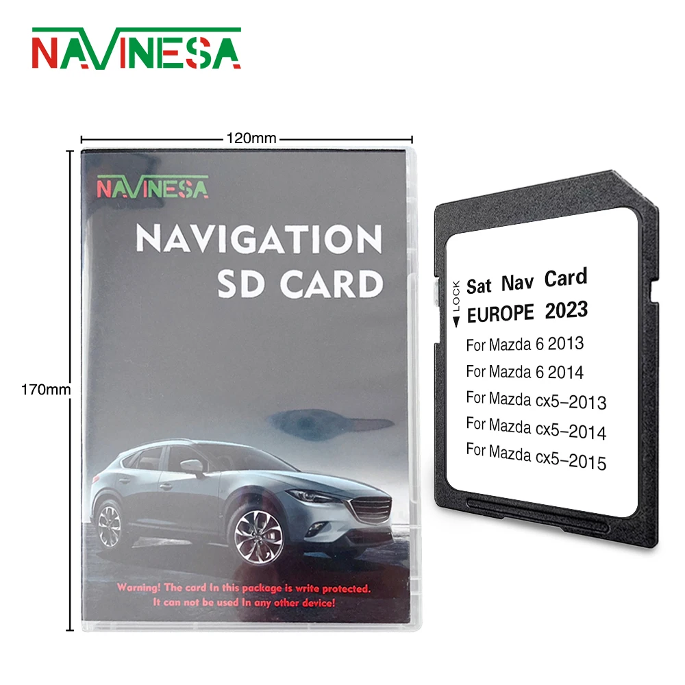 Tarjeta De Navegacion Compatibilità Con Mazda Cx5 2013 2014 2015 Europa 2023 Ultima Mappa Navi Cid Sd Navigation Gps Card