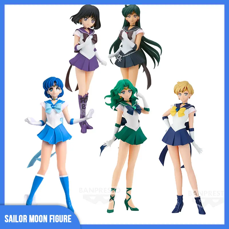 Originale Bandai Sailor Moon Meiou Setsuna Sailor Saturn Sailor Neptune Sailor Uranus Sailor Mercury Anime Figures