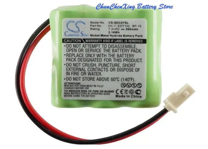 Greenbattery 300Mah Batteria Dc-7 Per Trasmettitore Dogtra 1100Nc,1202Ncp,D500,1100Nc,1200Nc,1202Nc,1400Ncp,1500Ncp,1600Ncp,1700Ncp