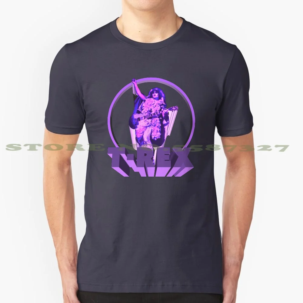 T-Shirt T-Rex Cool Design Trendy T-Shirt T Rex Marc Bolan Music Bolan Glam Rock Marc Rock 70S Glam Trex 1970S Pop Band Bowie Rex