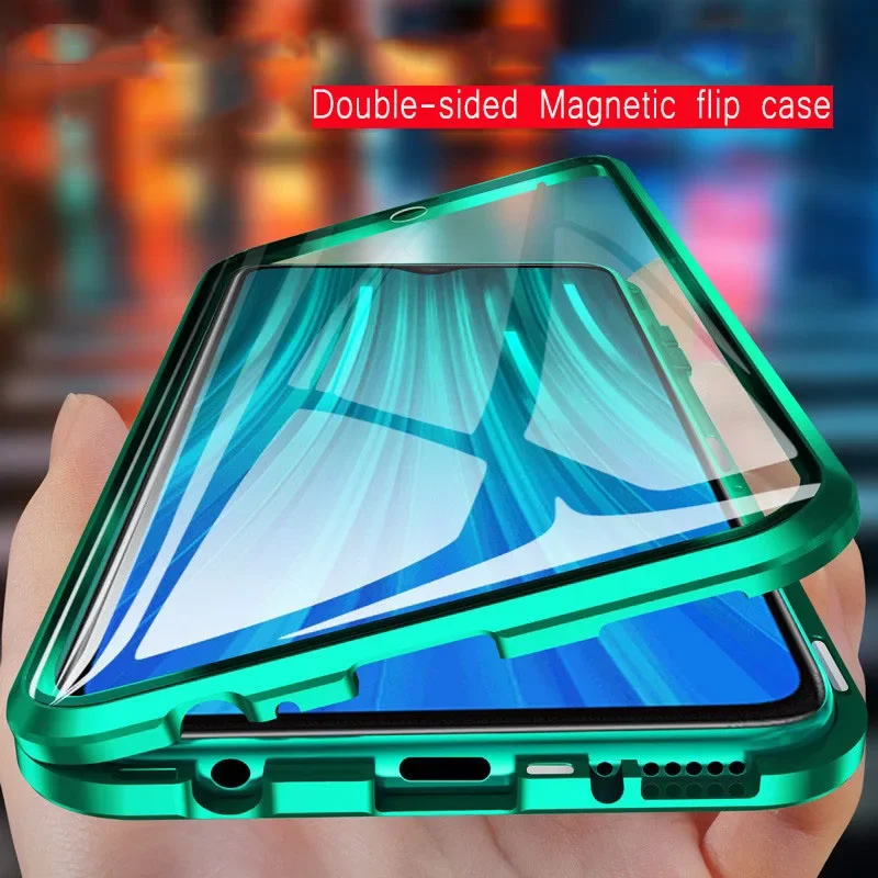 360 Custodia Magnetica A Protezione Totale Per Samsung Galaxy A71 A51 A70 A50 A31 A12 A32 A72 A52 S23 22 21 20 Plus Ultra Double Glass