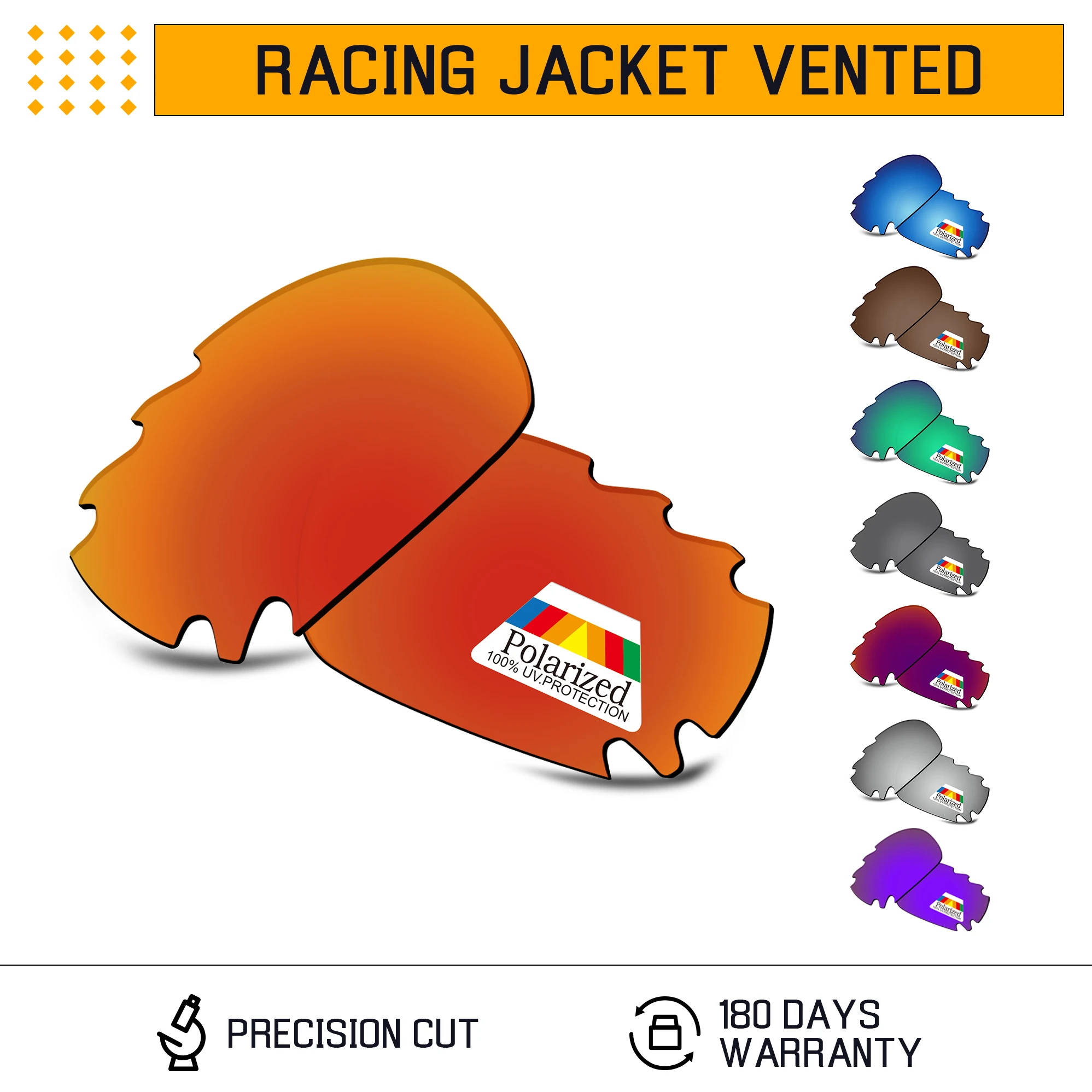 Lenti Di Ricambio Polarizzate Bwake Per-Oakley Racing Jacket Occhiali Da Sole Ventilati Frame-Opzioni Multiple
