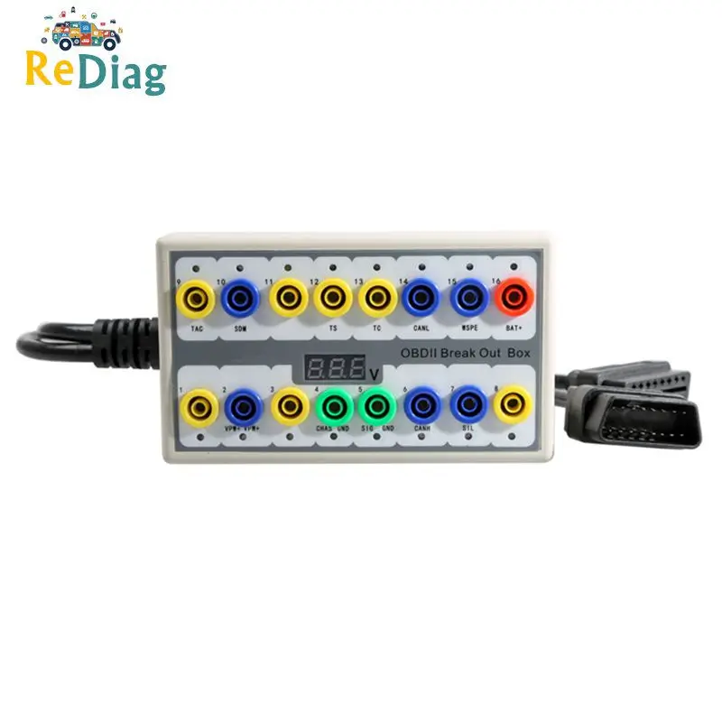 Interfaccia Obd2 Professionale Auto Car Monitor Breakout Box E Obd 2 Pin Out Box Rilevatore Di Protocollo Per Auto