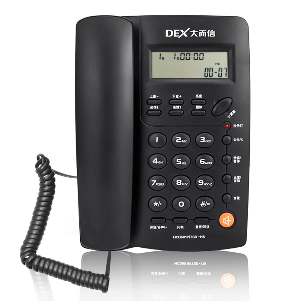 Telefono Fisso Business Office Uso Domestico Telefono Fisso Fisso Con Cavo Telefono Da Tavolo Con Display Id Chiamante Telefono Di Casa Telefone