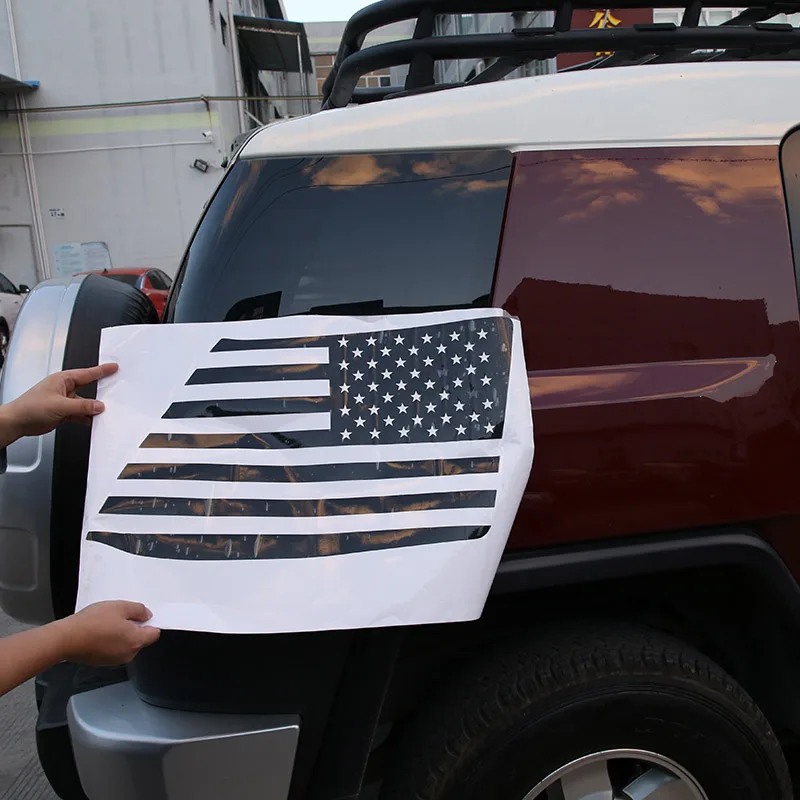 Adesivo Per Auto Per Toyota Fj Cruiser 07-21Car Back Side Window Glass Car Side Side Window Pull Flower Film Stickers Accessori Per Auto