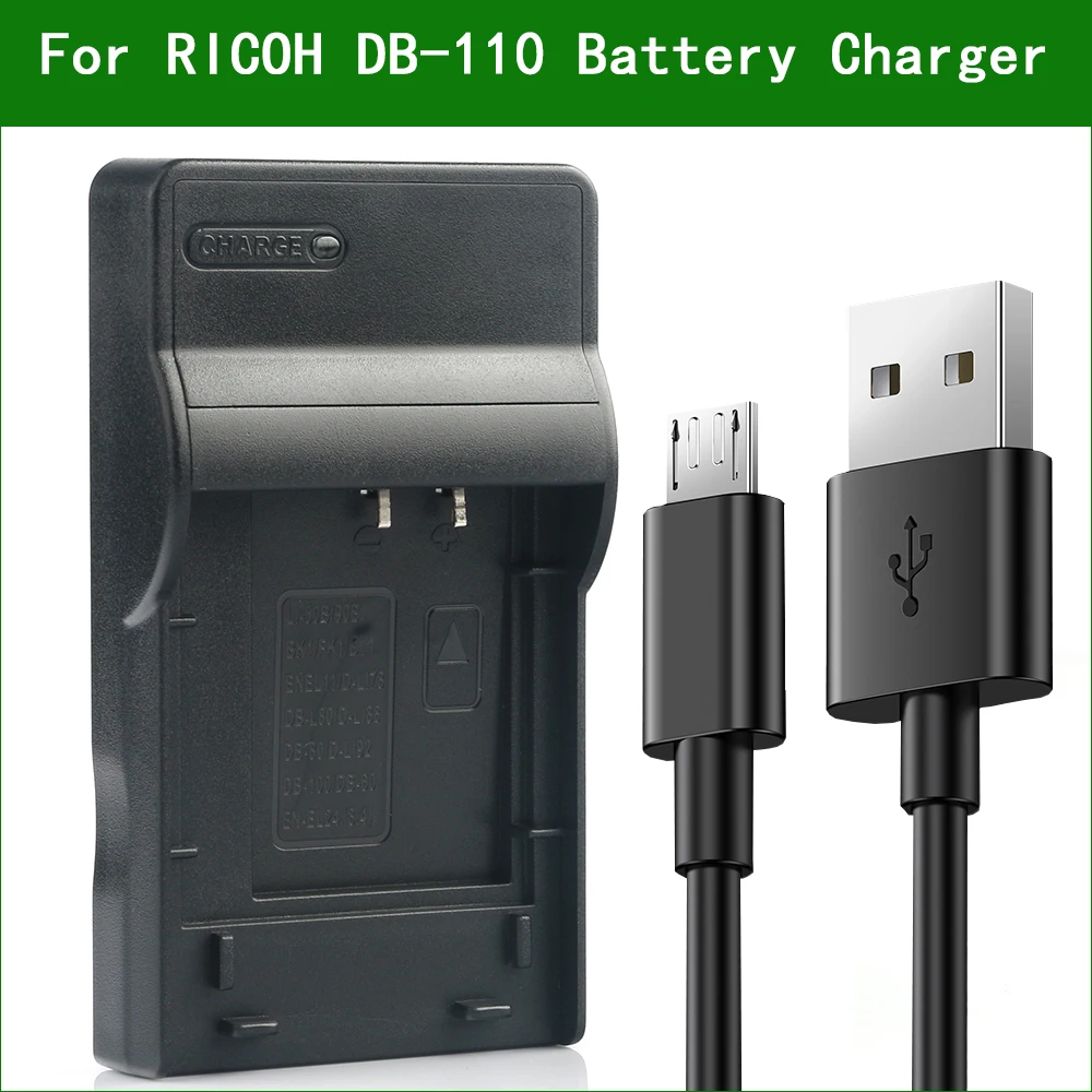 Caricabatterie Per Fotocamera Digitale Db-110 Per Ricoh Gr Iii G900 G900Se Wg-6