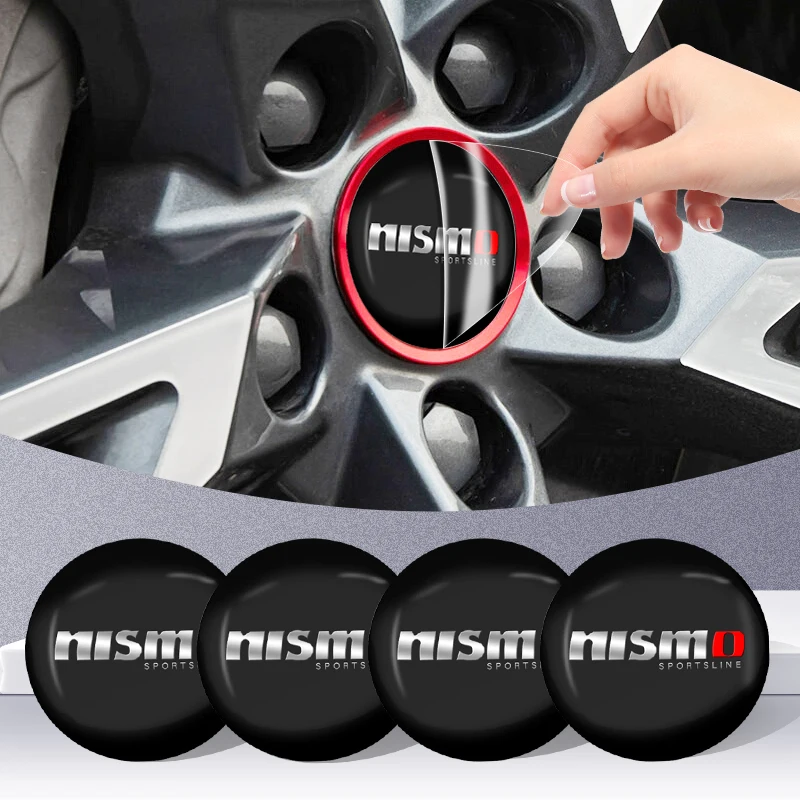 Car Badge Wheel Center Hub Cap Badge Sticker Decorazione Per Nisom Nissan Tiida Teana Skyline Juke X-Trail Almera Qashqai Goods