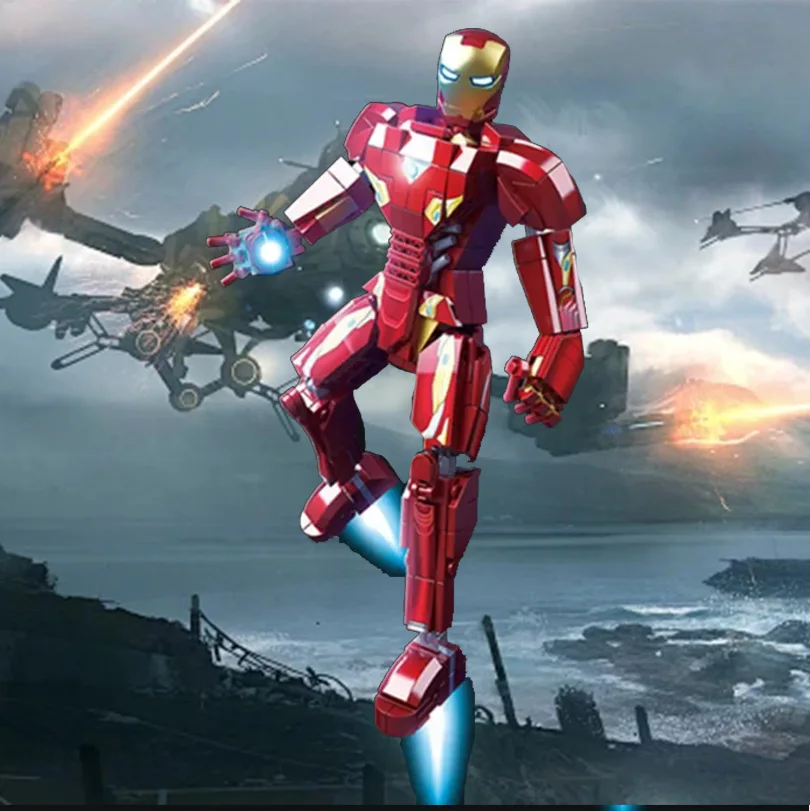 Hot Toys Marvel Classic Movies Avengers Superhero Iron Man Mk50 Model War Machine Giocattolo Per Bambini Fai Da Te Assemblare Le Bambole