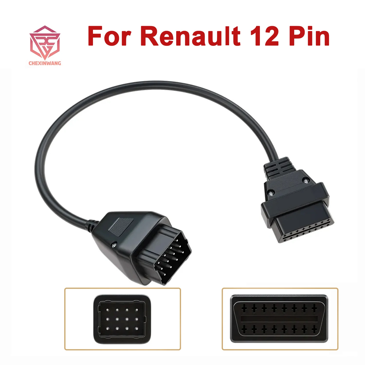 Cavo A 12 Pin Per Renault Obd Obd2 Connettore Adattatore Cavo Diagnostico Per Camion Cavo Di Prolunga 16Pin Per Renault 12 Pin