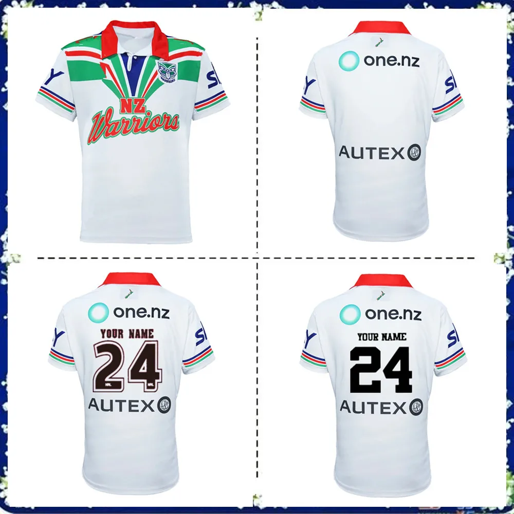 2024 Nuova Zelanda Warriors Mens Heritage Jersey 1995-2011 Warriors Retro Home Rugby Heritage Jersey Taglia S-L-5Xl