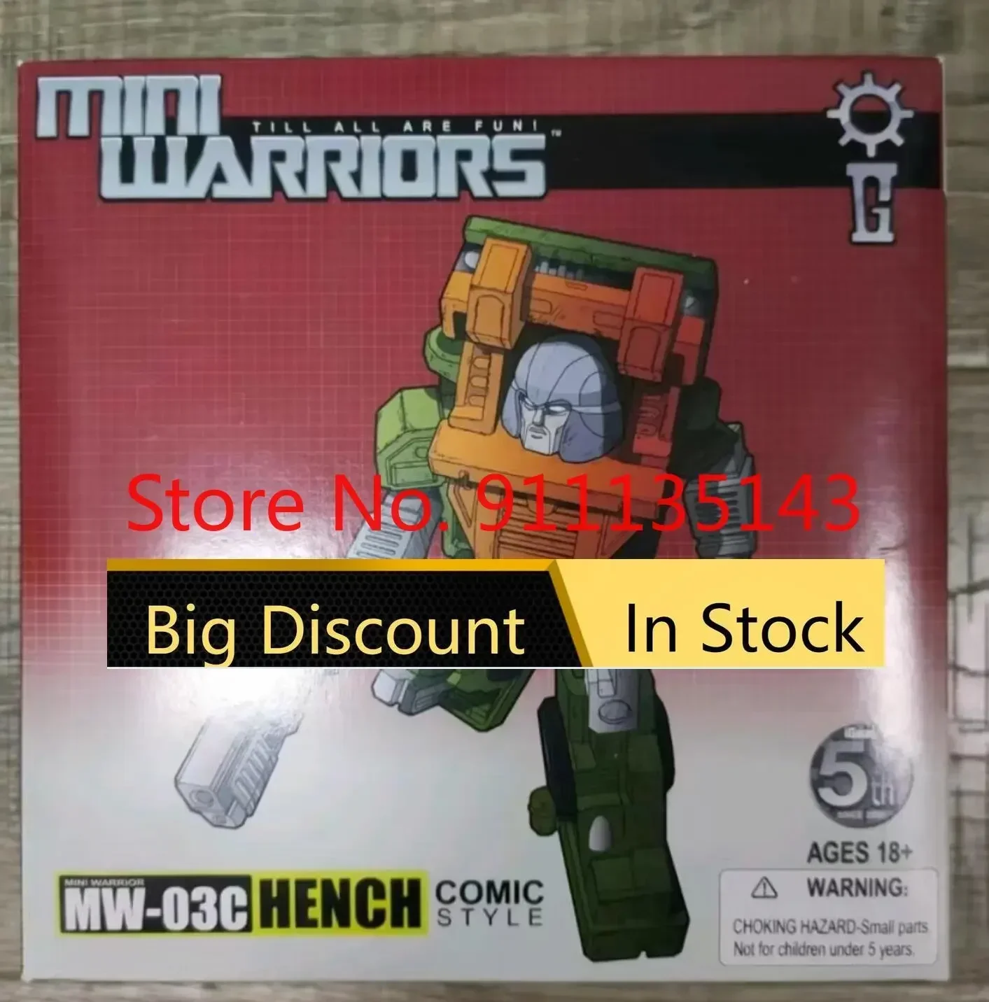Igear Mini Warriors Mw-03C Hench Versione Comic Brawn In Stock