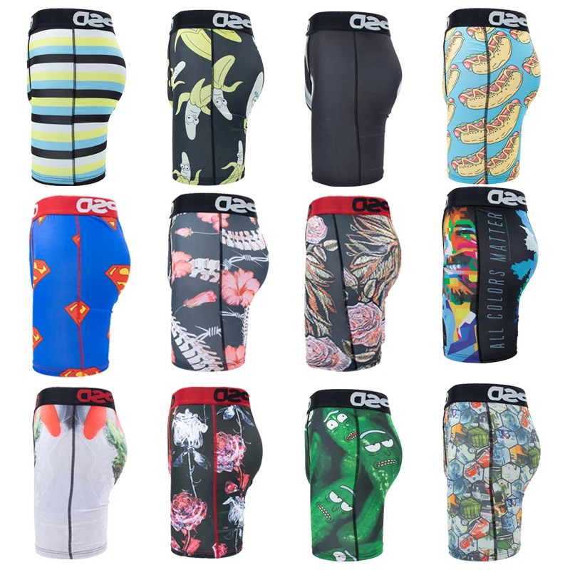 Sexy Men Boxer Underwear Seamless Mens Boxer Mutandine Da Uomo Mutande Plus Size Fashion Printed Man Boxer Slip Trunks
