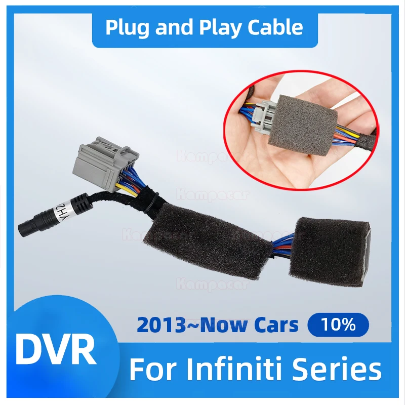 Ecif01 Plug And Play Easy Cable Per Infiniti Qx30 Qx50 Qx60 Qx70 Q30 Q50 Q50L Q60 Q70 Q80 Qx80 G35 G37 Fx30 Fx35 Ex37 Car Dvr For Infiniti Qx50 Qx60 Q