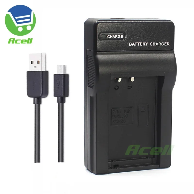 Caricabatterie Usb En-El20 Per Fotocamera Bmpcc Blackmagic Pocket Cinema Camera