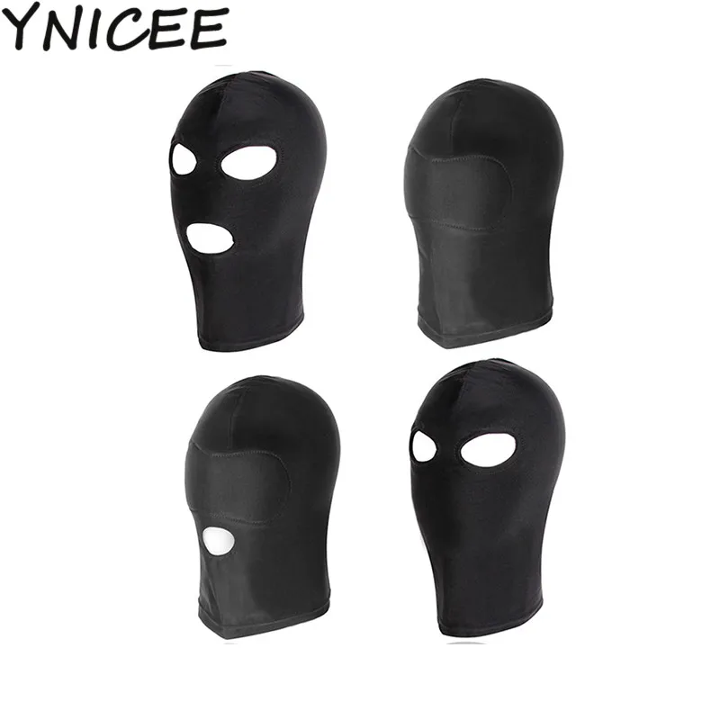 Unisex Uomo Donna Bocca Aperta Maschera Per Gli Occhi Copricapo Adulto Sexy Maschera Integrale Cappuccio Accessori Cosplay Costume