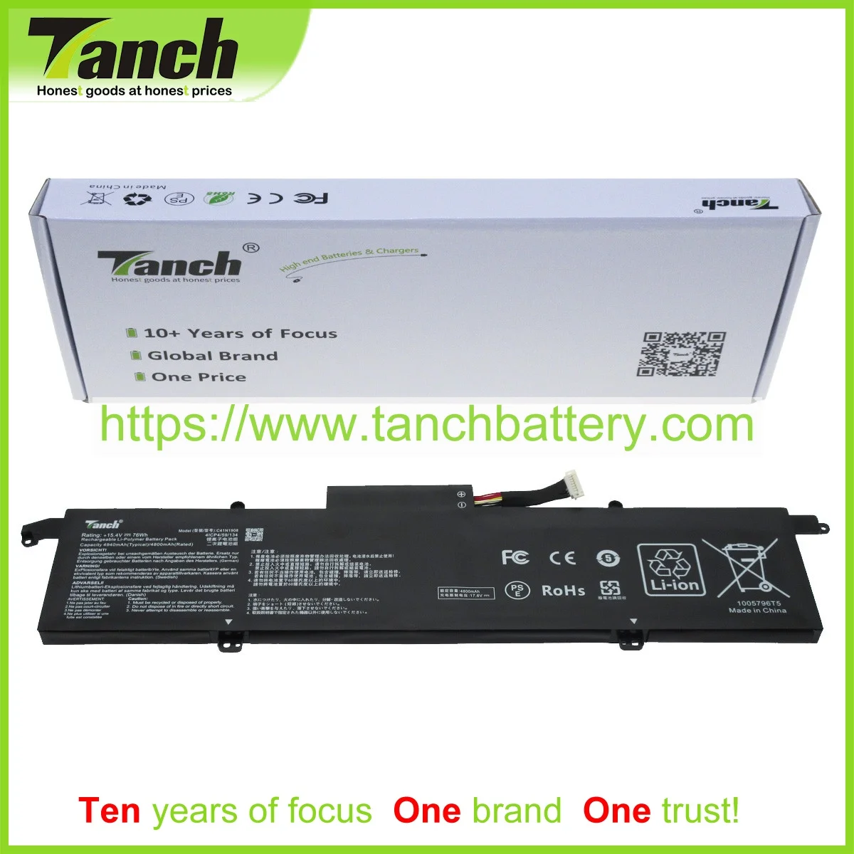 Batterie Per Laptop Tanch Per Asus Rog Zephyrus G14 Ga401 Ga401Iv G14 Rog G14 Ga401Ii Rog G14 Ga401Iu Rog G14 Ga401Qm C41Pq05