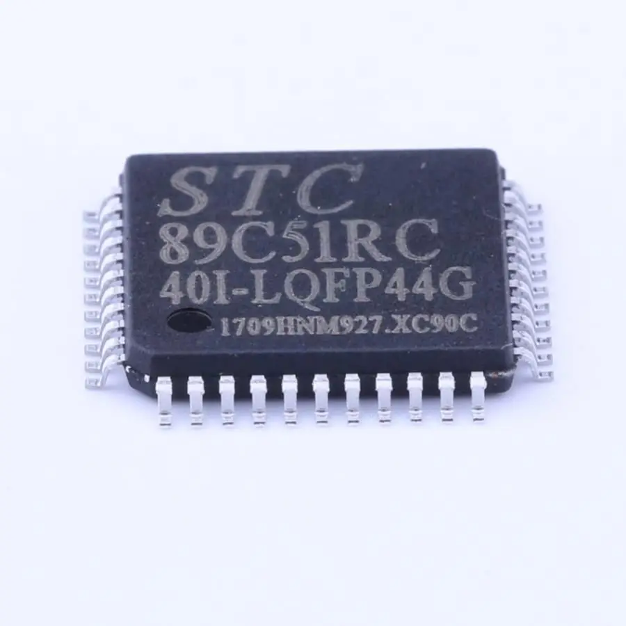 Componente Elettronico Flash Originale Mcu Stc89C51Rc-40I-Lqfp-44 Stc89C51 Arm Cortex Risc Stc89C51Rc-40I-Lqfp-44