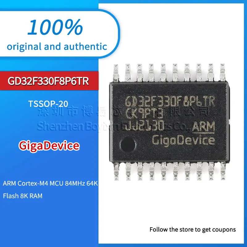 Original Gd32F330F8P6Tr Tssop-20 Arm Cortex-M4 32-Bit Microcontroller-Mcu