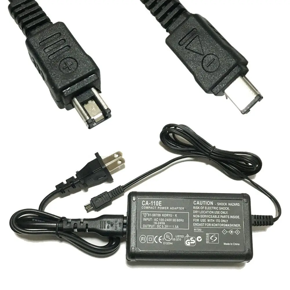Adattatore Ca Caldo Alimentatore Batteria Cavo Caricabatterie Per Canon Legria Hf R36 R20