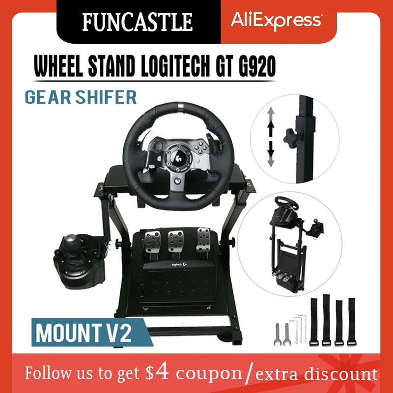 Supporto Per Volante Di Guida Per Simulatore Di Corse Di Guida Per Volante Pieghevole Universale Logitech G920 G29 Supporto Per Ruota Ps4