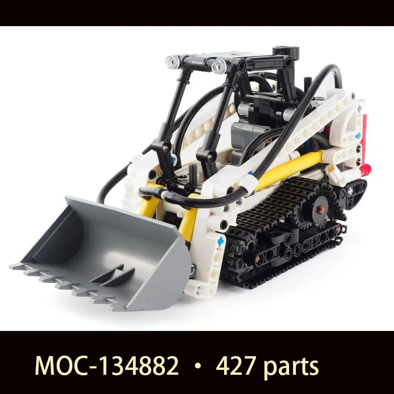 Nuovo 427 Parti Compact Track Loader Pneumatico High-Tech Mini Bulldozer Building Blocks Per Adulti Model Kit Giocattoli Educativi Regalo