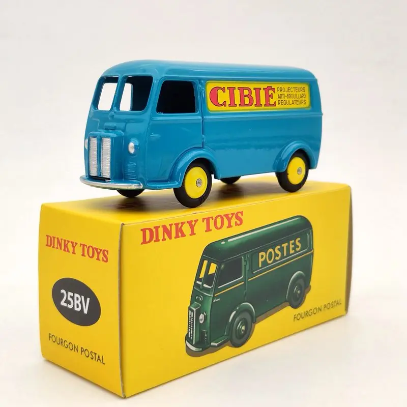 Atlas 1/43 Dinky Giocattoli 25Bv Per Fourgon Postale P ~ Geot D.3.A Blu Modelli Diecast