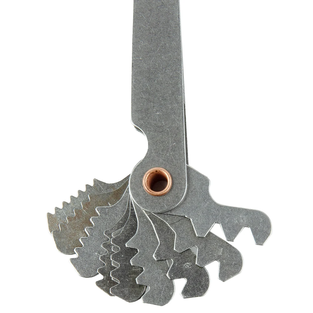 Modello Thread Gauge 55 Gradi 60 Gradi Accessori Officina Acciaio Al Carbonio Utensili Manuali Manuali Strumento Di Misurazione