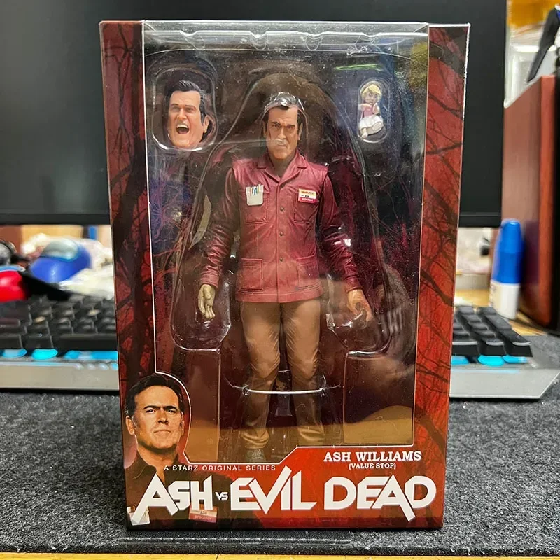 Autentica Neca First Edition Ghost Playman Movie Edition Ash Ashe Evil Ghost Eligo Action Figure Collection Model Decoration