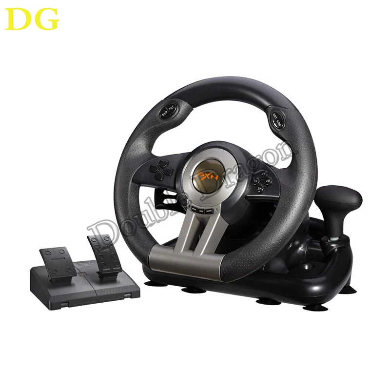 Volante Del Gioco Di Corsa Per Pc Xbox 360 Ps2 Computer Usb Auto Volante Rotazione A 180 Gradi Vibrazione