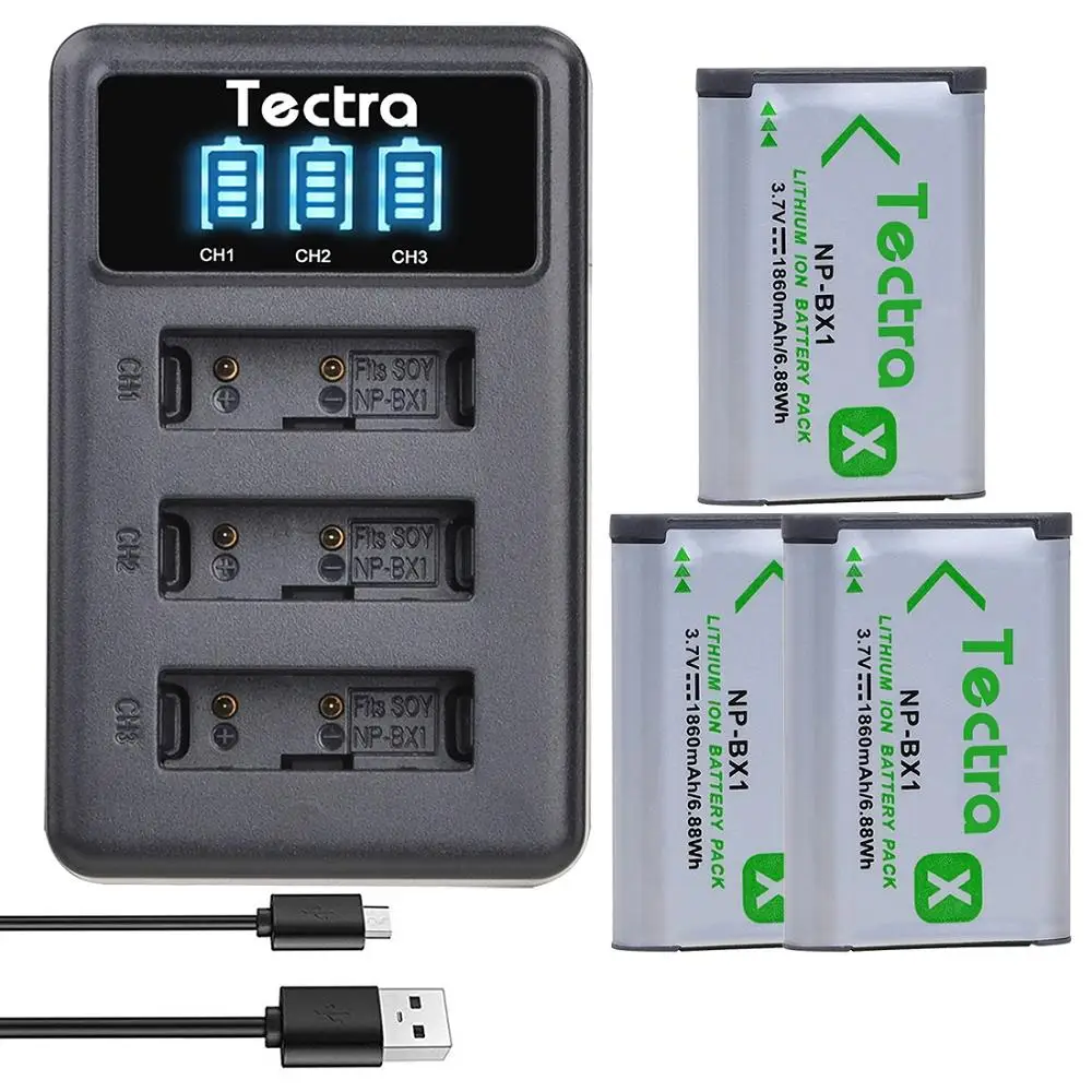 1860Mah Np-Bx1 M8 Batteria/Acc-Trbx Caricabatterie Per Sony Zv-1 Dsc-Rx100 Wx500 Hx300 Wx350 As30V As300 M3 M2 M6 M7 Hx60 Hx80 Rx100M I