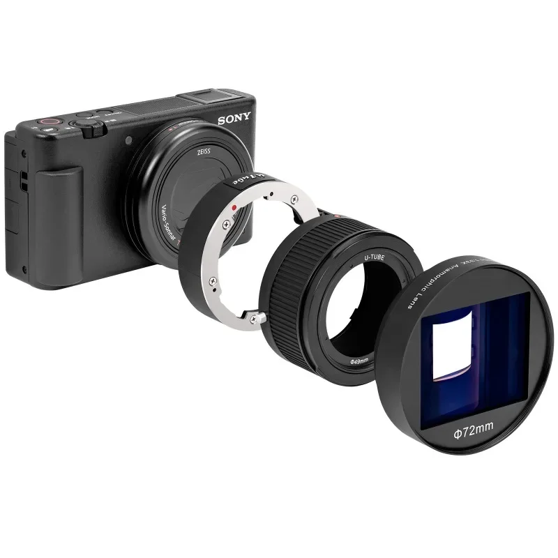 Obiettivo Anamorfico Per Fotocamera Esterna Per Sony Zv-1, Canon Power Shoot G7X Mark Iii