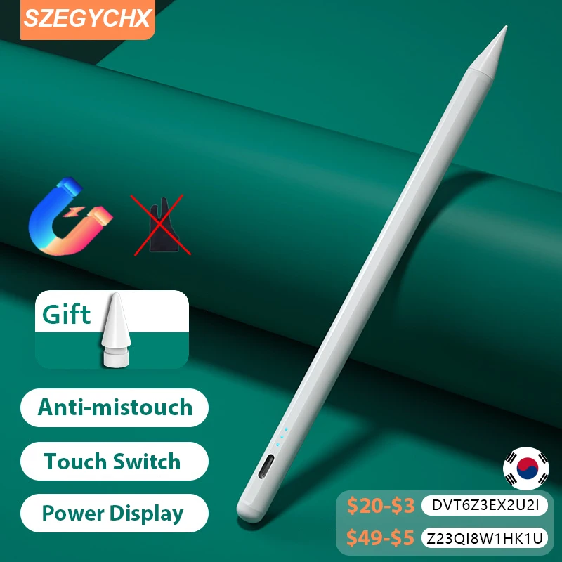 Per Apple Pencil 2 Gen Per Funda Ipad Pencil 2022 2021 2020 2019 2018 Air 5 Air 4 Bluetooth Touch Stylus Pen