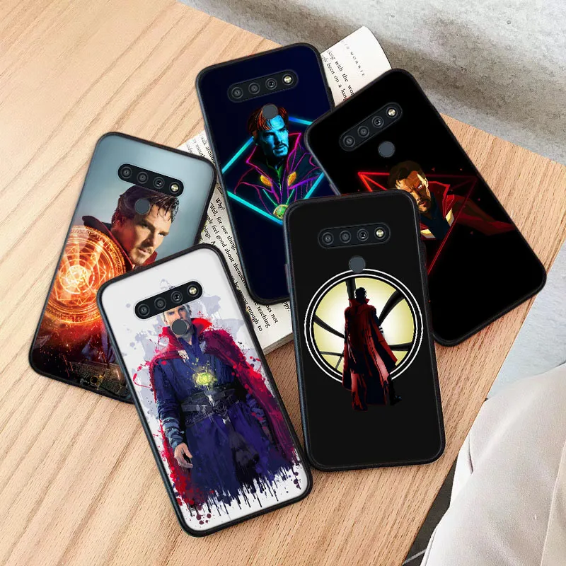 Custodia Nera Per Iphone 14 Plus 13 Mini 15 11 Pro X Xs Max Doctor Strange
