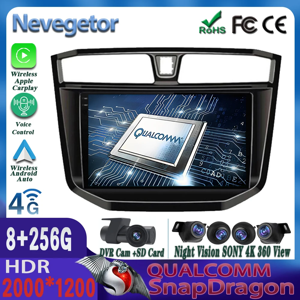 Android 13 Qualcomm Snapdragon Per Mg Extender Maxus T60 Maxus T70 Pickup 2017 + Autoradio Stereo Navigazione Gps Carplay Auto Bt