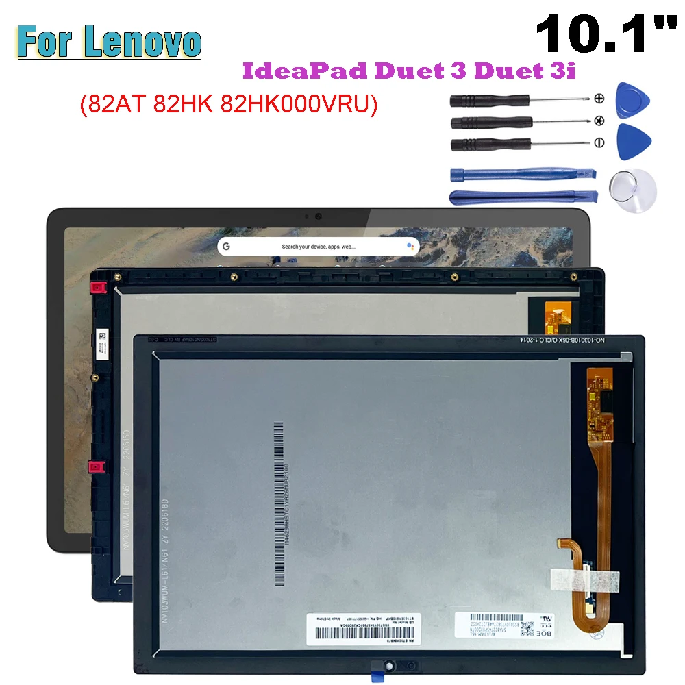 10.3 "Per Lenovo Ideapad Duet 3 Duet 3I 82At 82Hk 82 Hk000Vru Display Lcd Touch Screen Digitizer Assembly Parti Di Ricambio